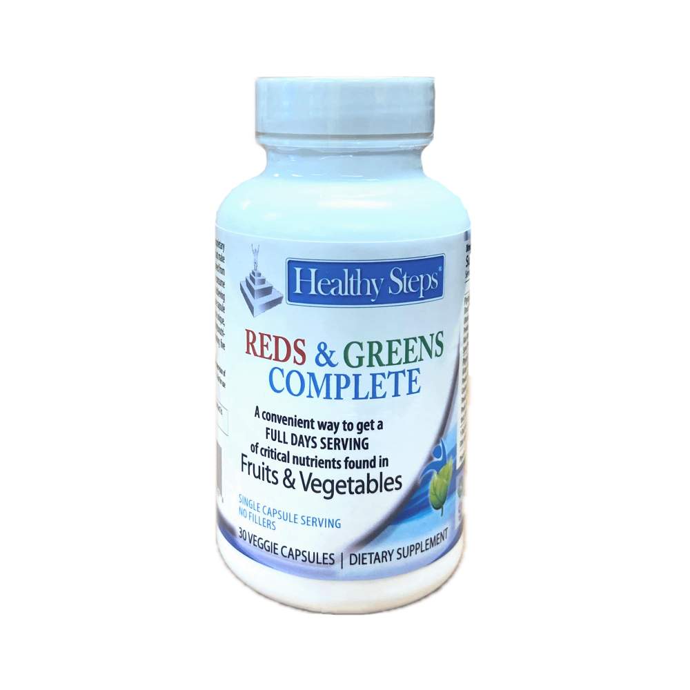 Healthy Steps Reds & Greens Complete - Daily Fruits & Vegetables Supplement